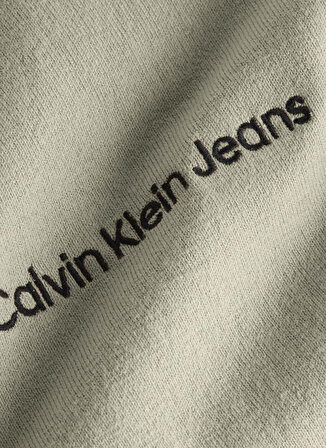 Calvin Klein Jeans Bisiklet Yaka Normal Düz Bej Erkek Kazak J30J324328PED