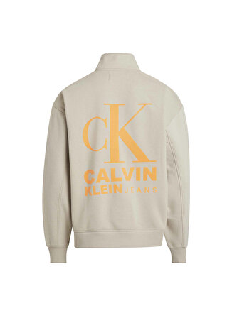Calvin Klein Jeans Bej Erkek Sweatshırt J30J324100PED