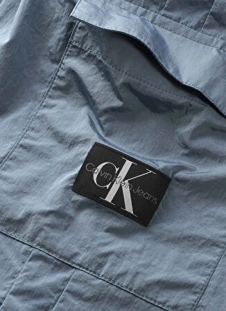 Calvin Klein Lastikli Paça Mavi Erkek Pantolon STRUCTURED NYLON TRACKPANTS