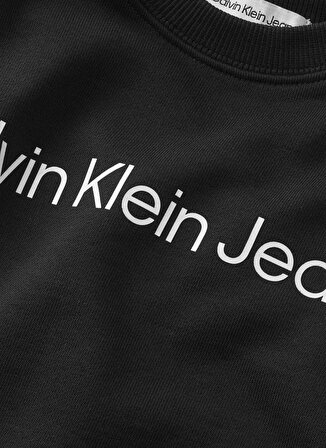 Calvin Klein Erkek Çocuk Siyah Sweatshırt INST. LOGO REGULAR CN SET