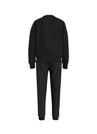 Calvin Klein Erkek Çocuk Siyah Sweatshırt INST. LOGO REGULAR CN SET
