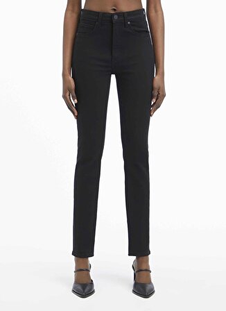 Calvin Klein Yüksek Bel Skinny Paça Normal Siyah Kadın Denim Pantolon HIGH RISE SKINNY INFINITE BLACK