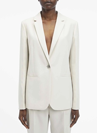 Calvin Klein Açık Gri Kadın Blazer ESSENTIAL TAILORED BLAZER