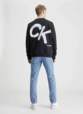 Calvin Klein Jeans Siyah Erkek Sweatshırt J30J324625BEH