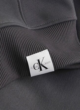 Calvin Klein Jeans Kapüşon Yaka Koyu Gri Erkek Sweatshırt J30J324619PSM