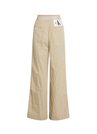 Calvin Klein Jeans Yüksek Bel Normal Bej Kadın Pantolon J20J222697AAT