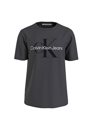 Calvin Klein Jeans Baskılı Koyu Gri Erkek T-Shirt J30J320806PSM