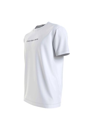 Calvin Klein Jeans Düz Beyaz Erkek T-Shirt J30J324646YAF