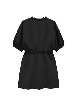 Calvin Klein Siyah Kız Çocuk Kısa Elbise SHINE LOGO TAPE SS DRESS