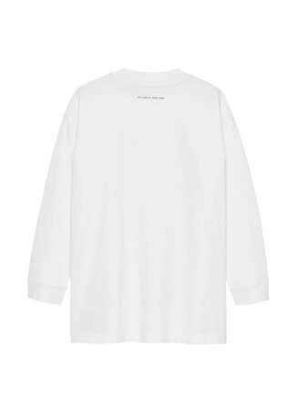 Calvin Klein Baskılı Beyaz Erkek T-Shirt JERSEY PHOTOGRAPH LS T-SHIRT