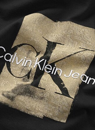 Calvin Klein Baskılı Siyah Erkek T-Shirt SECOND SKIN PRINT SS T-SHIRT