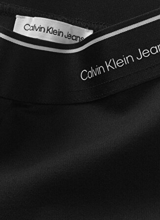 Calvin Klein İspanyol Paça Siyah Kadın Eşofman Altı LOGO TAPE PUNTO PANTS