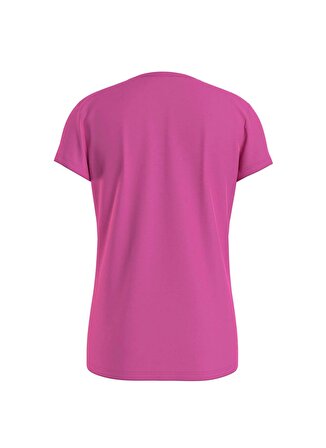 Calvin Klein Pembe Kız Çocuk T-Shirt MICRO MONOGRAM TOP