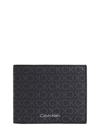 Calvin Klein Siyah Erkek Cüzdan RUBBERIZED BIFOLD 5CC W/COIN