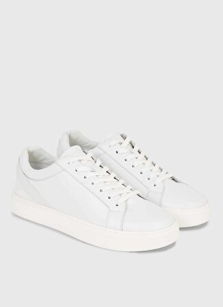 Calvin Klein Beyaz Erkek Sneaker LOW TOP LACE UP ARCHIVE STRIPE