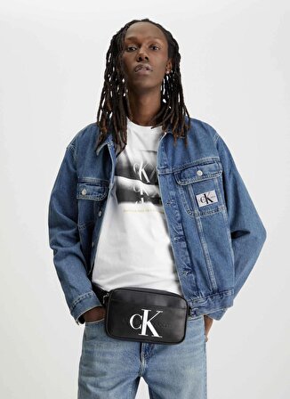 Calvin Klein Siyah Erkek Postacı Çantası MONOGRAM SOFT CAMERA BAG22