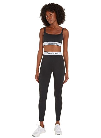Calvin Klein Siyah Kadın Lastikli Bel Standart Fit Tayt 00GWS4L649BAE-WO  - Legging (7/8 )