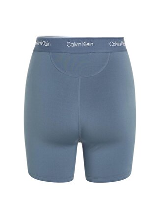 Calvin Klein Mavi Kadın Lastikli Bel Standart Fit Şort 00GWS4L7285BX-WO  - Bike Short 5