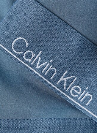 Calvin Klein Mavi Kadın Bisiklet Yaka Standart Fit Atlet 00GWS4K1955BX-WO - Tank (Cropped)