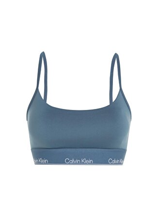 Calvin Klein Mavi Kadın U Yaka Normal Kalıp Sporcu Sütyeni 00GWS4K1915BX-WO -Bra Low Support