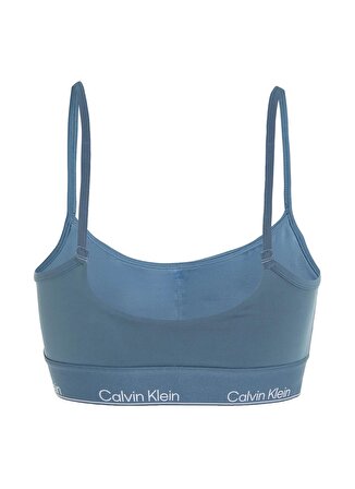 Calvin Klein Mavi Kadın U Yaka Normal Kalıp Sporcu Sütyeni 00GWS4K1915BX-WO -Bra Low Support