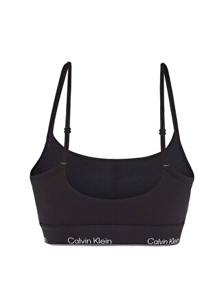 Calvin Klein Siyah Kadın U Yaka Standart Fit Sporcu Sütyeni 00GWS4K191BAE-WO - Sports Bra Low S