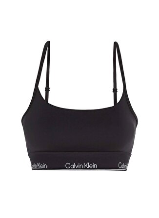 Calvin Klein Siyah Kadın U Yaka Standart Fit Sporcu Sütyeni 00GWS4K191BAE-WO - Sports Bra Low S