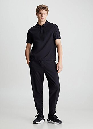 Calvin Klein Siyah Erkek Lastikli Bel Standart Fit Eşofman Altı 00GMS4P635BAE-WO - WOVEN PANT