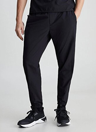 Calvin Klein Siyah Erkek Lastikli Bel Standart Fit Eşofman Altı 00GMS4P635BAE-WO - WOVEN PANT