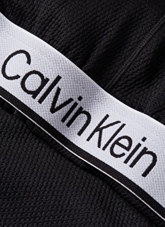 Calvin Klein Siyah Kadın Kapüşon Yaka Standart Fit Zip Ceket 00GWS4J400BAE-PW  - Full Zip Hoodie