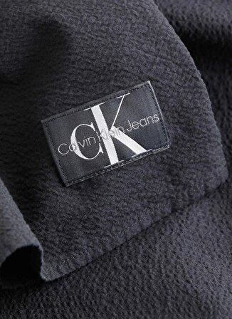 Calvin Klein Jeans Yuvarlak Yaka Düz Siyah Kısa Kadın Elbise J20J223425BEH