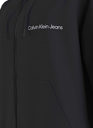 Calvin Klein Jeans Kapüşon Yaka Siyah Erkek Sweatshırt J30J325148BEH