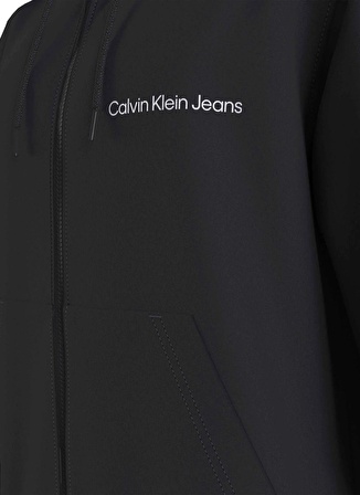 Calvin Klein Jeans Kapüşon Yaka Siyah Erkek Sweatshırt J30J325148BEH