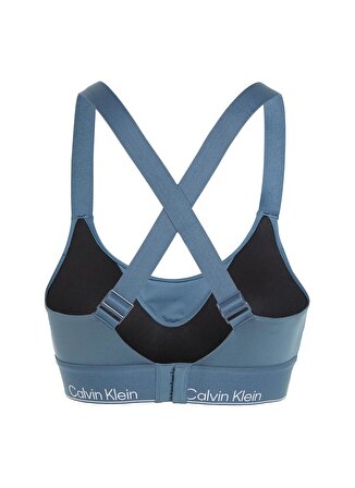 Calvin Klein Mavi Kadın U Yaka Standart Fit Sporcu Sütyeni 00GWS4K1935BX-WO - Sports Bra High