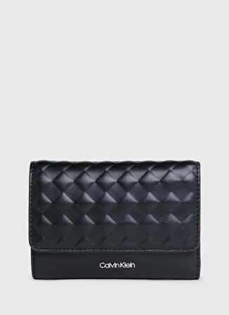 Calvin Klein Siyah 8,5x12x4 cm Kadın Cüzdan K60K611896BEH