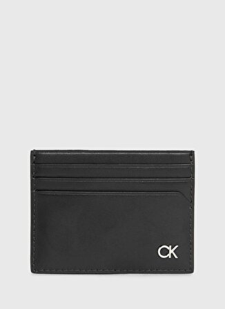 Calvin Klein Siyah Erkek Cüzdan METAL CK CARDHOLDER 6CC