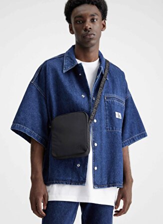 Calvin Klein Siyah Erkek 21x18x4 cm Postacı Çantası ULTRALIGHT REPORTER18 NY