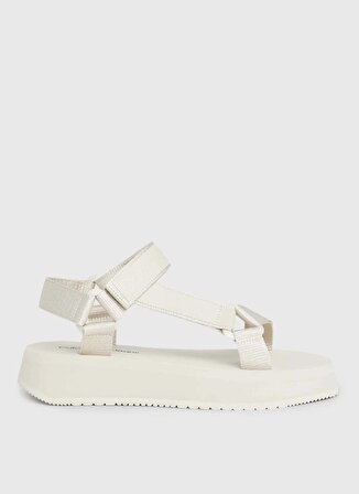 Calvin Klein Bej Kadın Sandalet YW0YW01353ACF