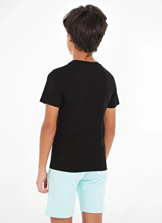 Calvin Klein Baskılı Siyah Erkek Çocuk T-Shirt SERENITY MONOGRAM SS T-SHIRT