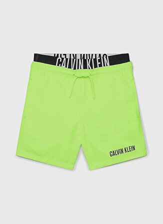 Calvin Klein Neon Yeşil Erkek Şort Mayo KV0KV00037M0T