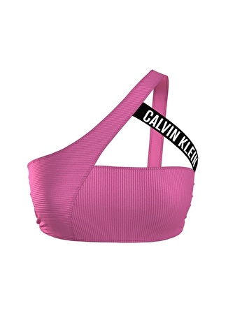 Calvin Klein Pembe Kadın Bikini Üst ONE SHOULDER BRALETTE-RP KW0KW02388