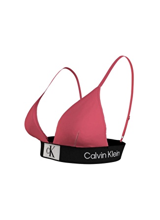 Calvin Klein Pembe Kadın Bikini Üst FIXED TRIANGLE-RP KW0KW02451TBK