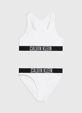Calvin Klein Beyaz Kız Çocuk Bikini Takım KY0KY00056YCD