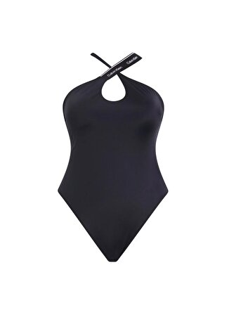 Calvin Klein Siyah Kadın Mayo HALTER ONE PIECE KW0KW02423BEH