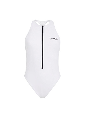 Calvin Klein Beyaz Kadın Mayo RACERBACK ONE PIECE-NYLON KW0KW0245