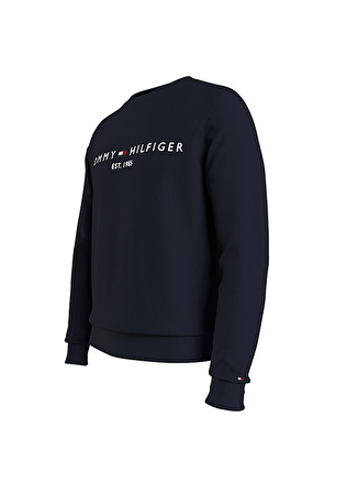 Tommy Hilfiger Bisiklet Yaka Mavi Erkek Sweatshırt MW0MW11596DW5