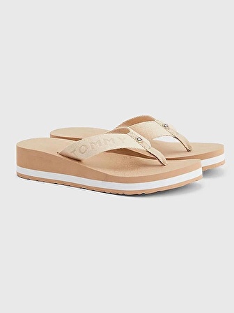 TOMMY HILFIGER Tommy Webbing Shiny Beach Sandal 