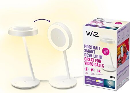 WiZ Portre Wi-Fi Akıllı Masa Lambası - 929003296801 Beyaz