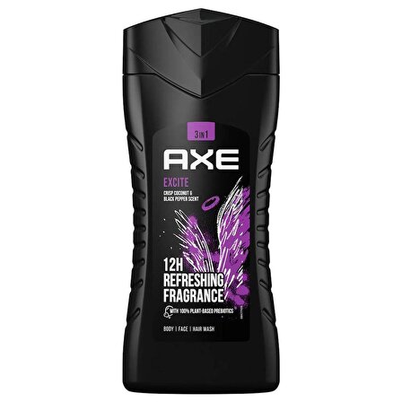 Axe Excite 3in1 Erkek Duş Jeli 250ML X2 Adet + Epic Fresh Erkek Deodorant 150ML 2li Set
