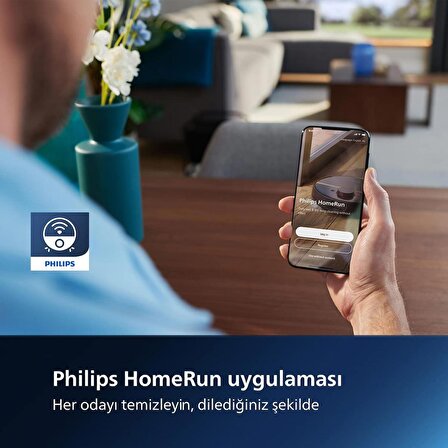 Philips HomeRun 7000 Serisi Aqua Islak-Kuru Robot Süpürge - Otomatik boşaltma istasyonlu - Beyaz & Gold-XU7100/02